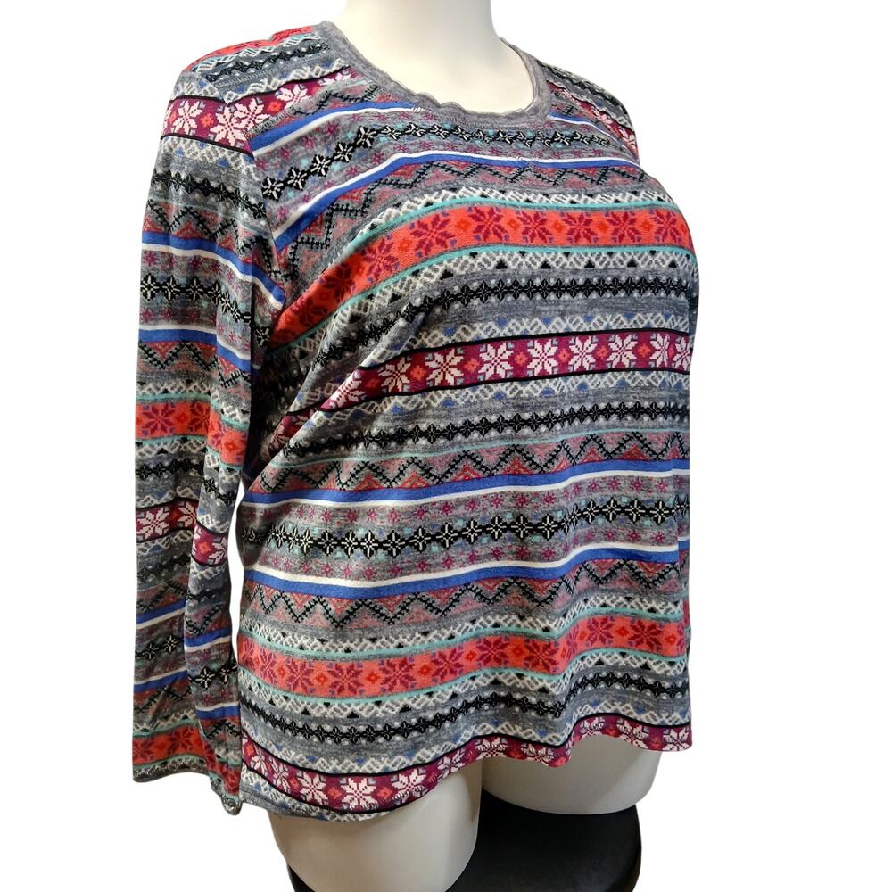Cuddl Duds ClimateRight Nordic Fleece Crewneck Top Plus XL 18-20